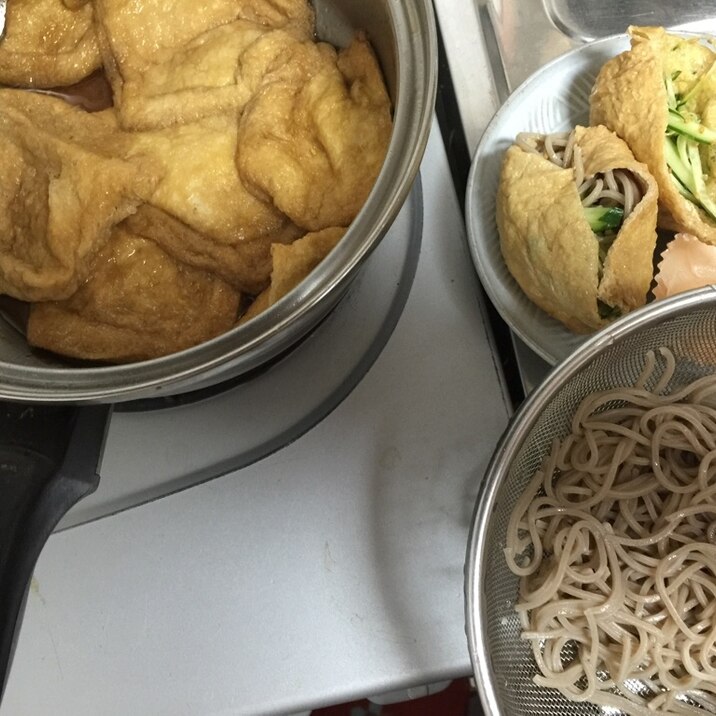 蕎麦いなり レシピ 作り方 By ラブ子のママ 楽天レシピ